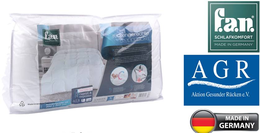 47246 - Brand item: F.A.N. Frankenstolz back-friendly quilt Dacron Comforel Klima Europe